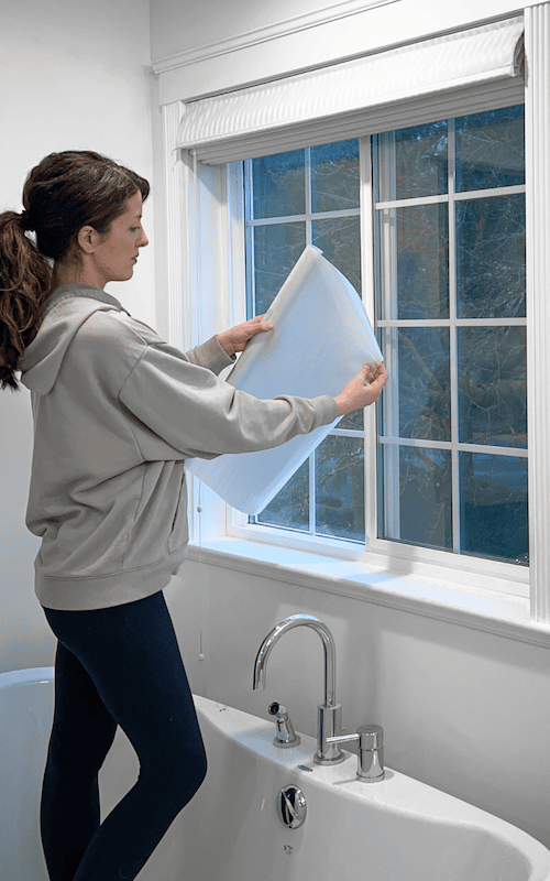 How To Make Windows Private: DIY Frosted Window Film Stickers