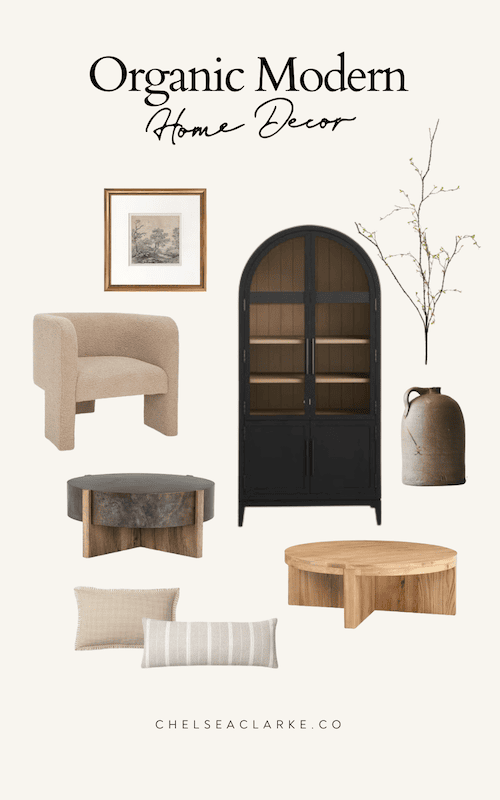 collage showing how we found where to find organic modern home decor. Organic Modern Home Decor To Make Your Home Cozy, Elegant and Stylish Homes