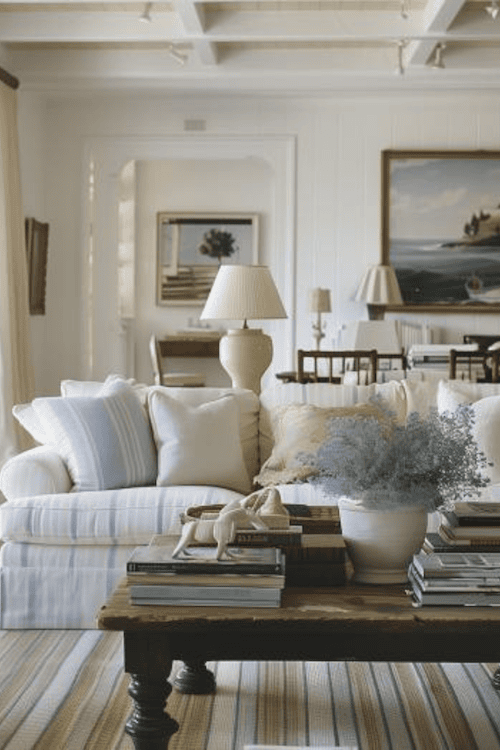 nancy meyers interior design style livingroom