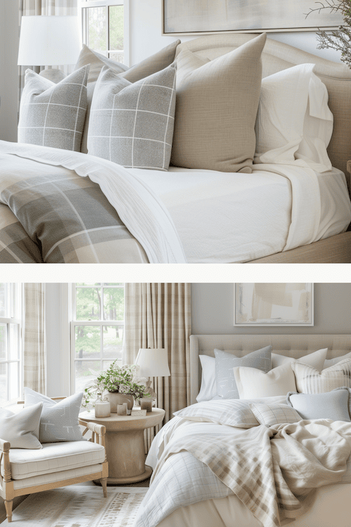 colorful transitional bedroom design