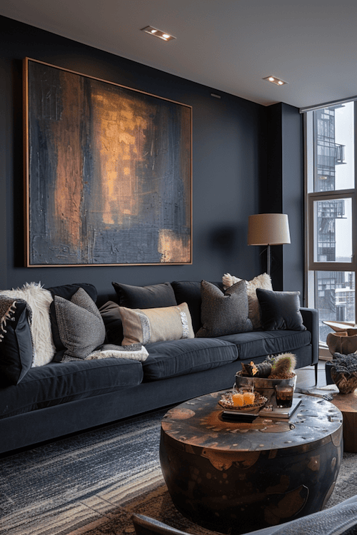 best black paint colors for livingrooms with lots of natural light