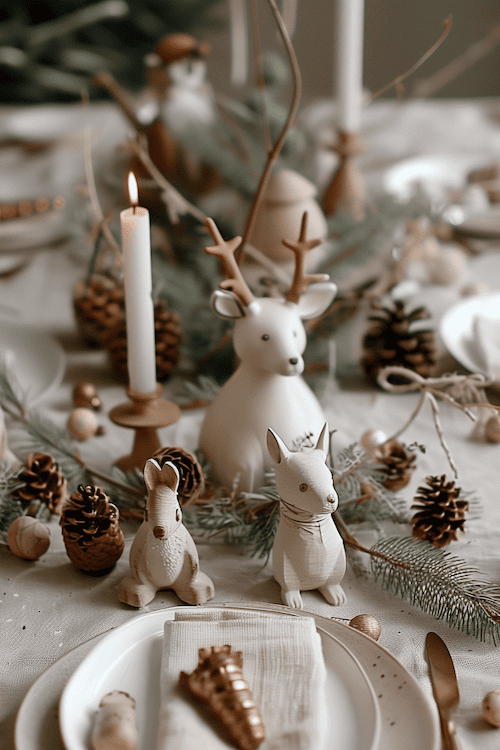 DIY Christmas ornaments forest animals