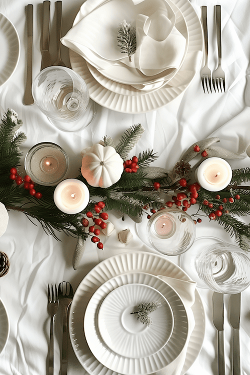 Hej! Nordic Christmas Table Setting