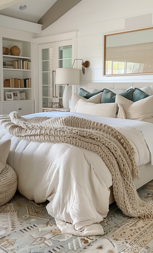 bedroom shown as designers reveal the trick to making your coastal style bedroom look classy not tacky