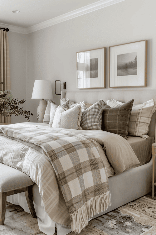 Tips for styling a bedroom in transitional style