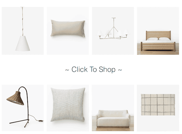 selection of transitional decor at mcgee and co