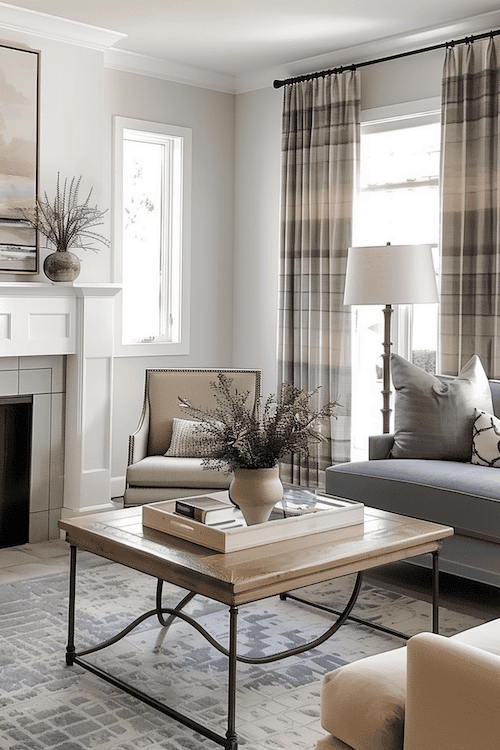 transitional style living room by Chelsea Clarke interiors