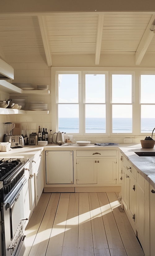 touring a vintage coastal kitchen