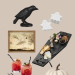collection of spooky chic halloween decor