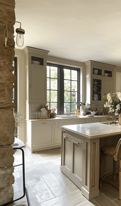 inspiring modern frencg country kitchens color pallet