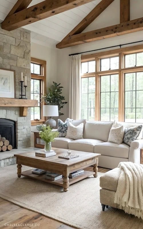 Modern farmhouse living: beautiful rustic decor ideas to try_noex