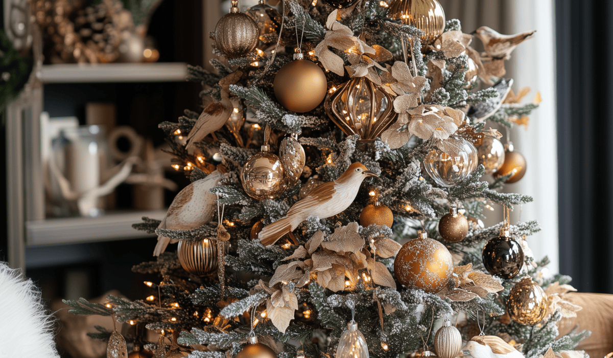 close up of charming christmas tree decorations for the Ultimate Guide to