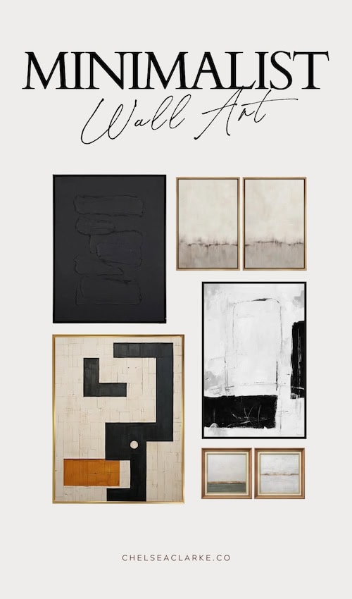 trendy timeless minimalist wall art