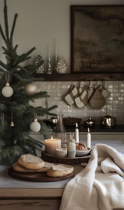 cottagecore christmas tablescape