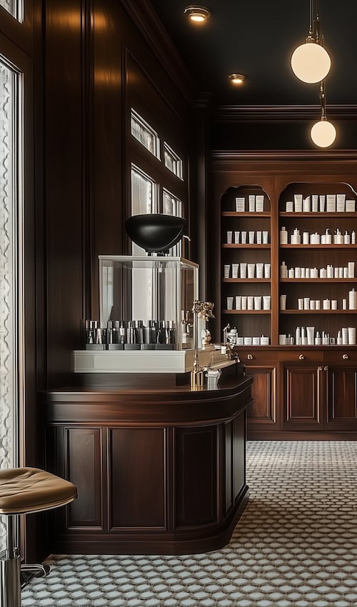 vintage luxurious decor for beauty salon decorating