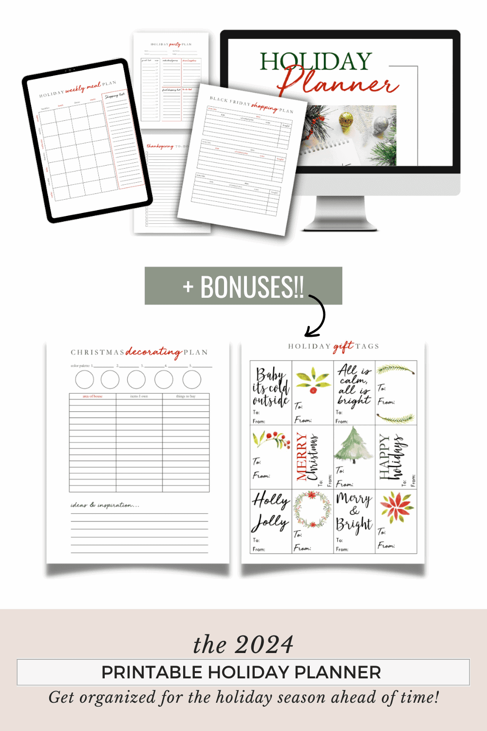 holiday planner details