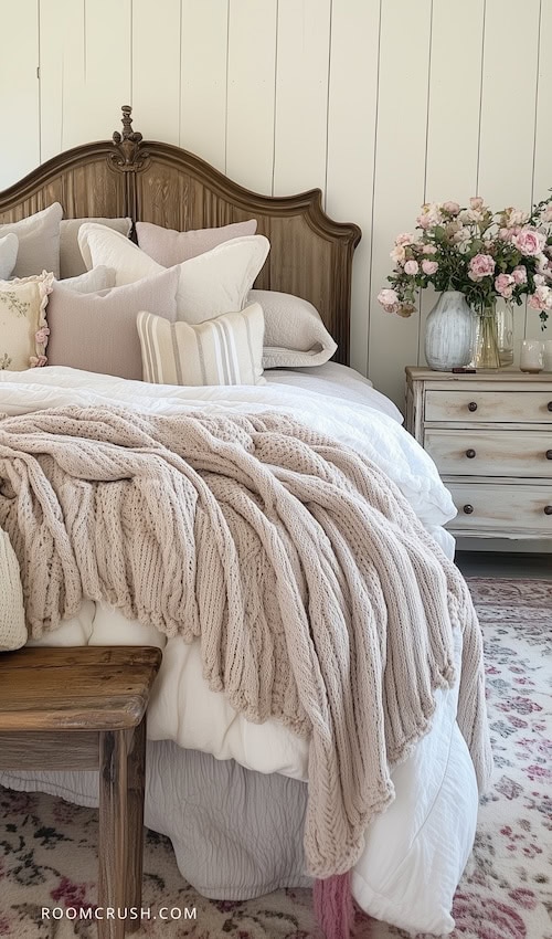 French style Parisian chic bedroom decorated with french country shopping guide