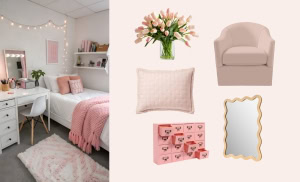 curation of Pink Dorm Room Ideas for a Girly Aesthetic