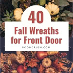 elegant fall wreaths for front door ideas - autumn front porch