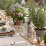 pretty summer tablescapes - back patio ideas for summer dining