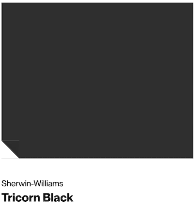 tricorn black black house exterior paint color