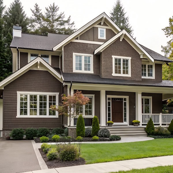 brown house-exterior paint color tending house colors
