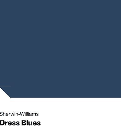 Dress blue dark blue exterior house color