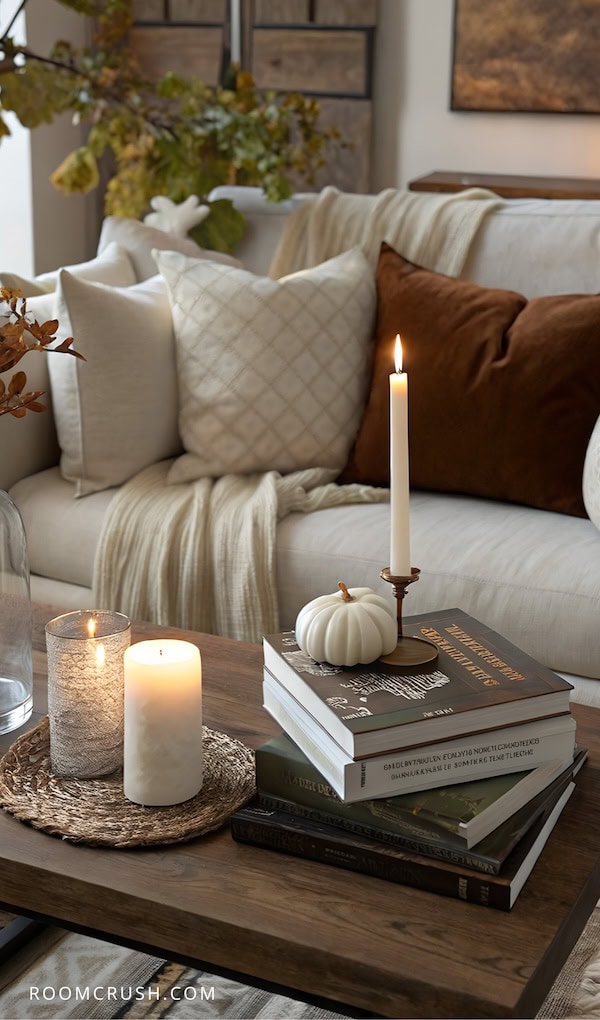 fall table - fall coffee table decorations ambiance