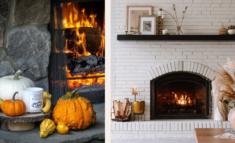 guide to Styling a Fall Fireplace for the 5 Senses
